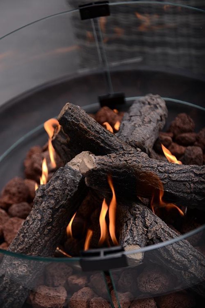 Cozy Living Sfeerhaard Barrel / Ø60xh62 Cm - Zwart