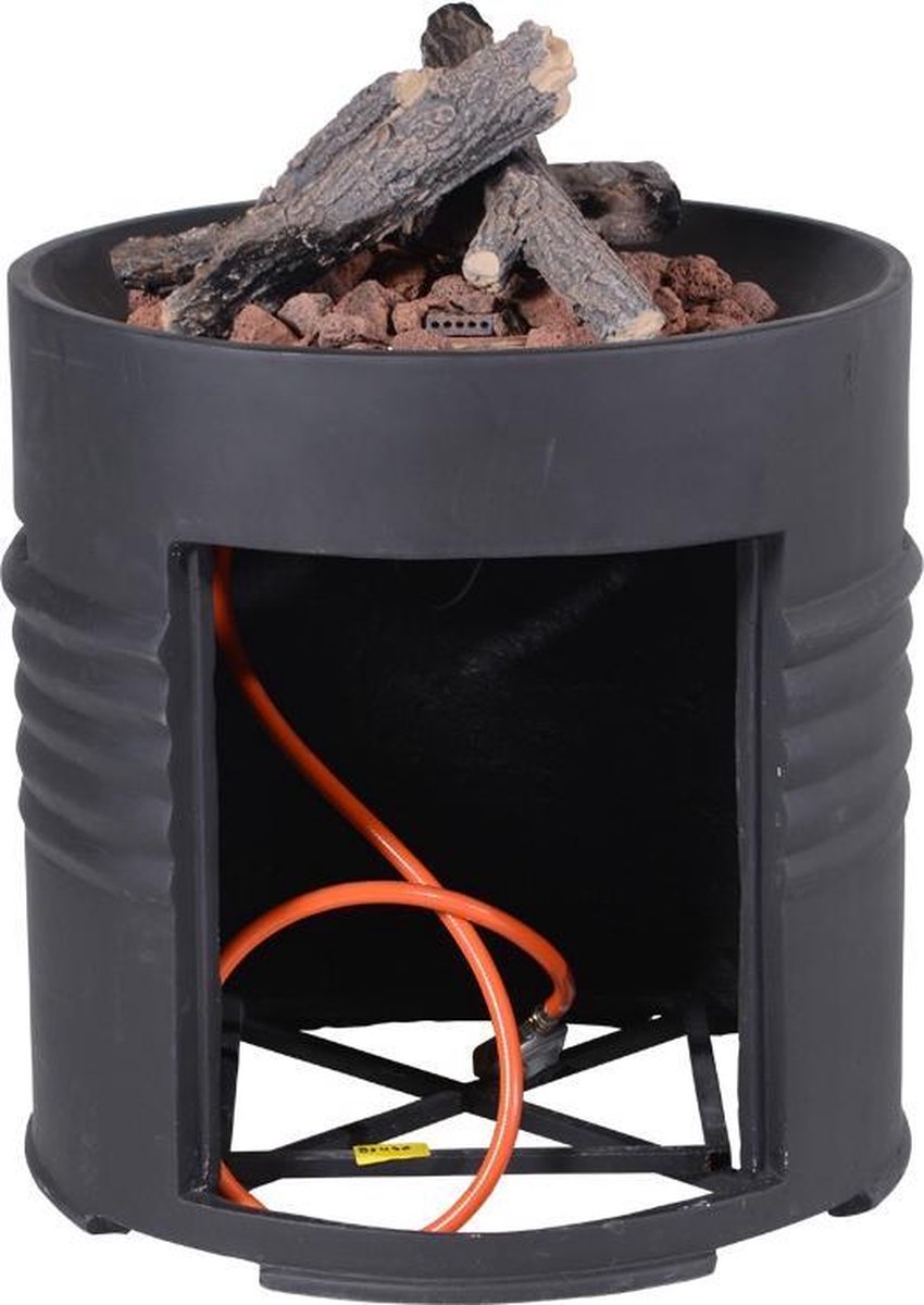 Cozy Living Sfeerhaard Barrel / Ø60xh62 Cm - Zwart