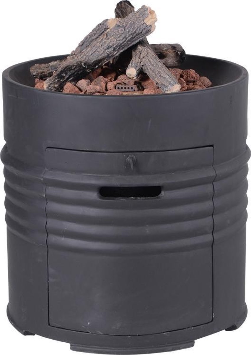 Cozy Living Sfeerhaard Barrel / Ø60xh62 Cm - Zwart