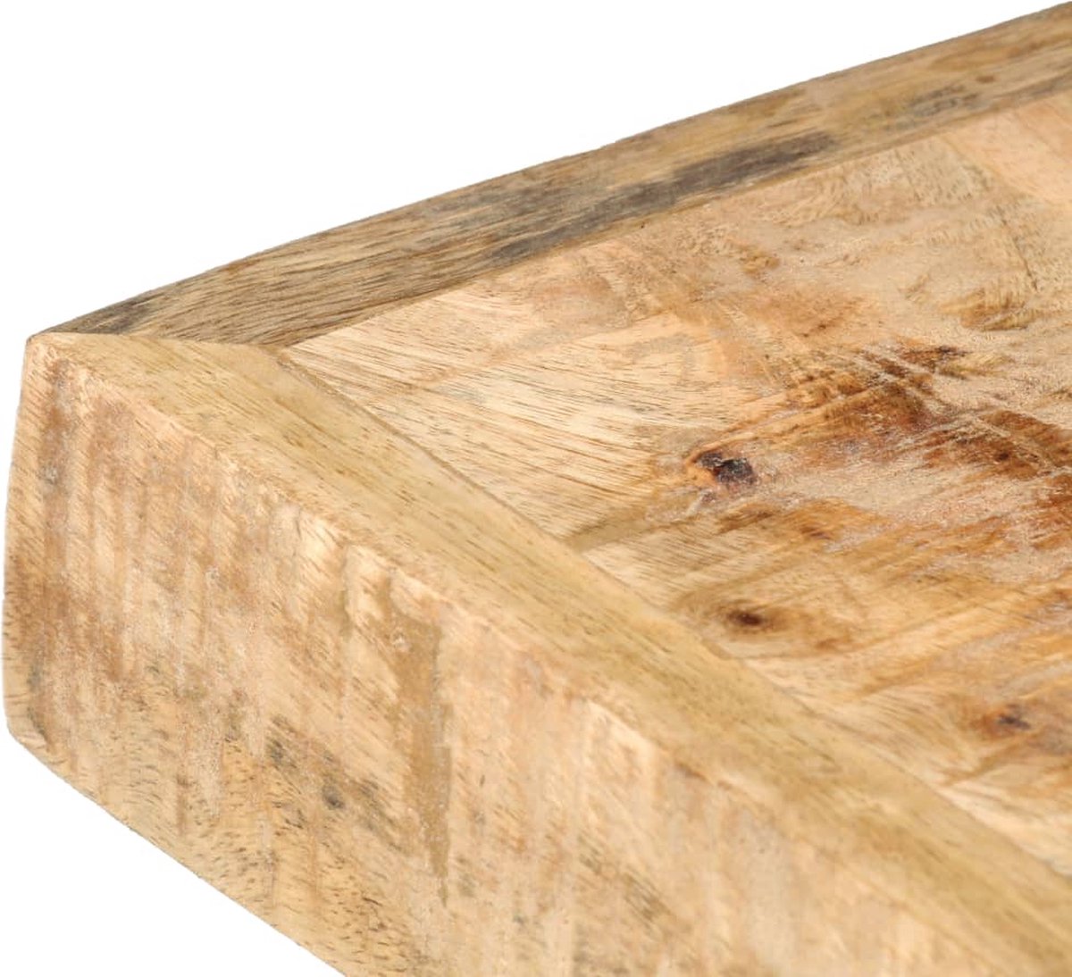 Vidaxl Eettafel 180x90x76 Cm Massief Ruw Mangohout - Bruin