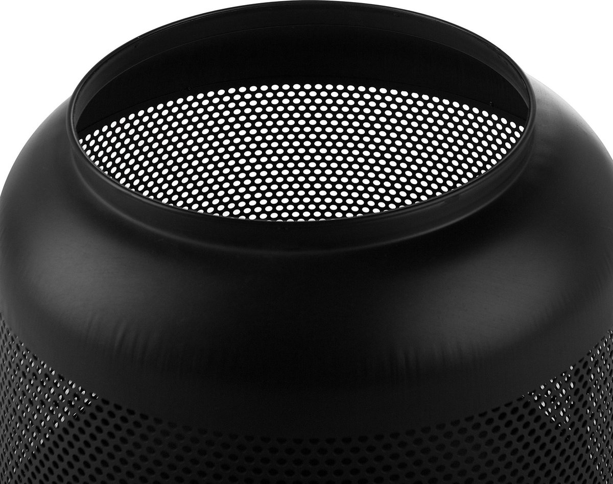 Beliani Veer Vuurkorf Staal 45 X 45 Cm - Zwart