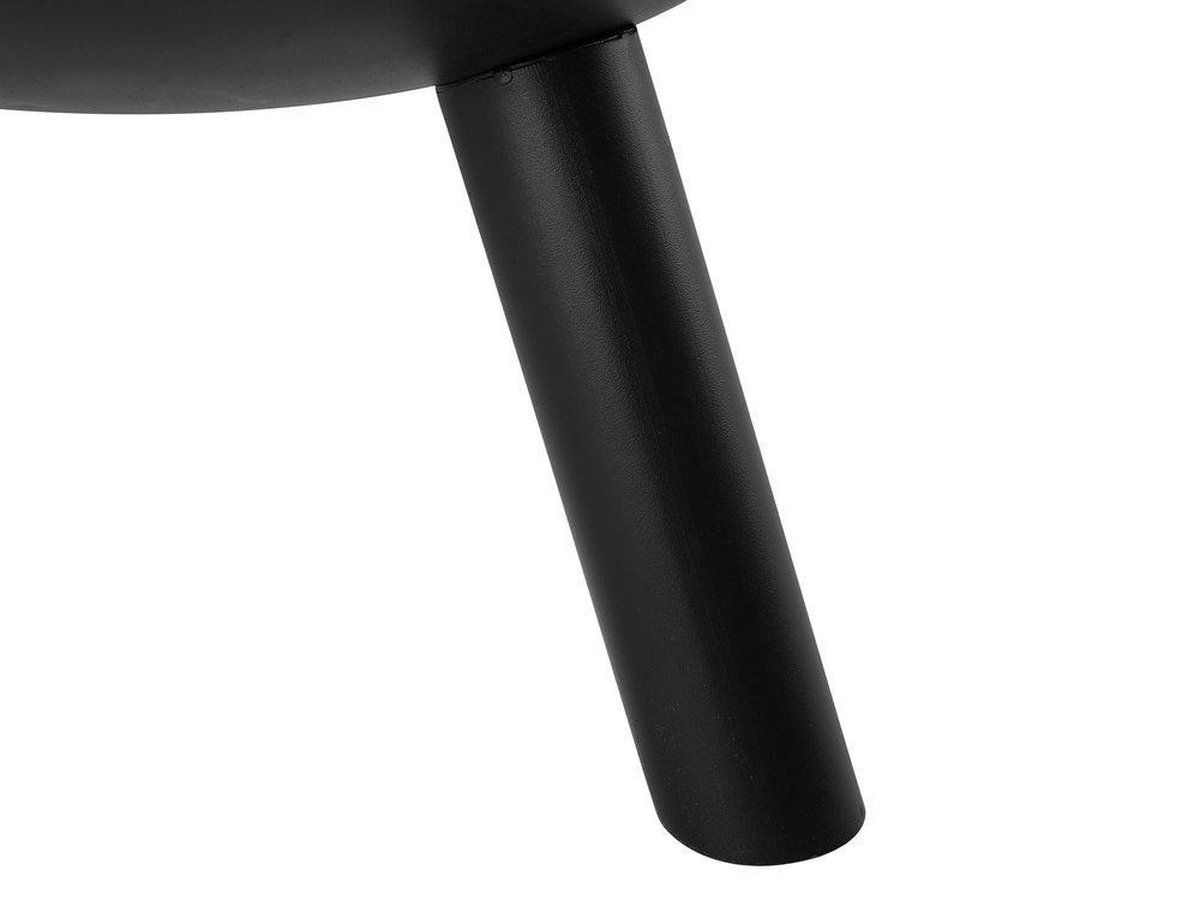 Beliani Veer Vuurkorf Staal 45 X 45 Cm - Zwart