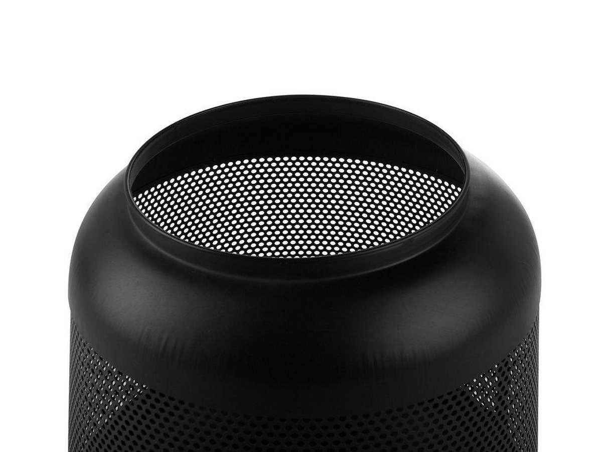 Beliani Veer Vuurkorf Staal 45 X 45 Cm - Zwart