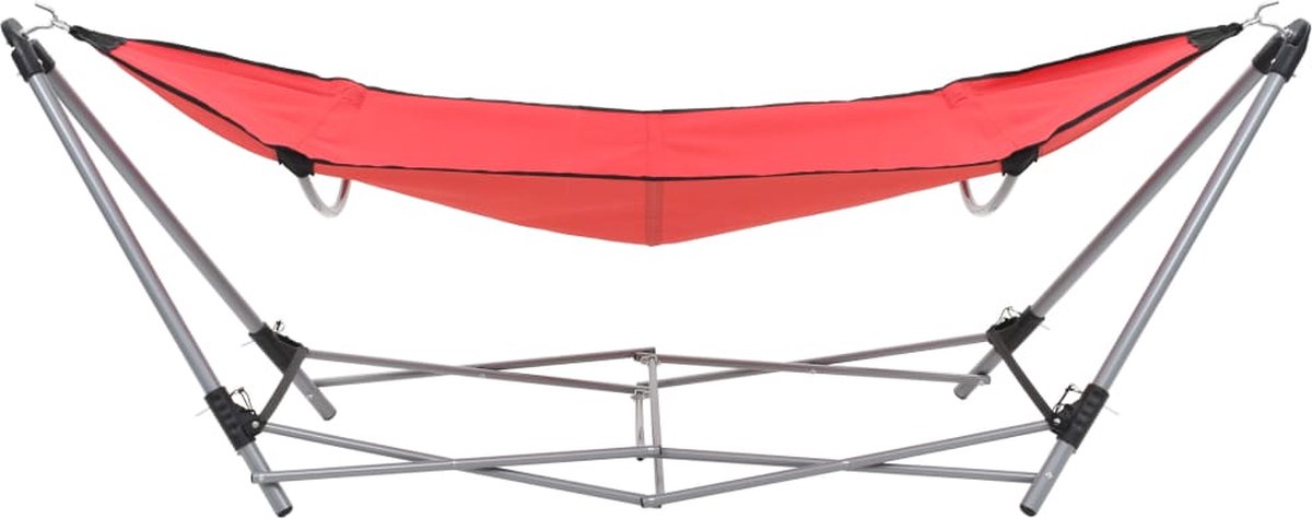 Vidaxl Hangmat Met Inklapbare Standaard - Rood