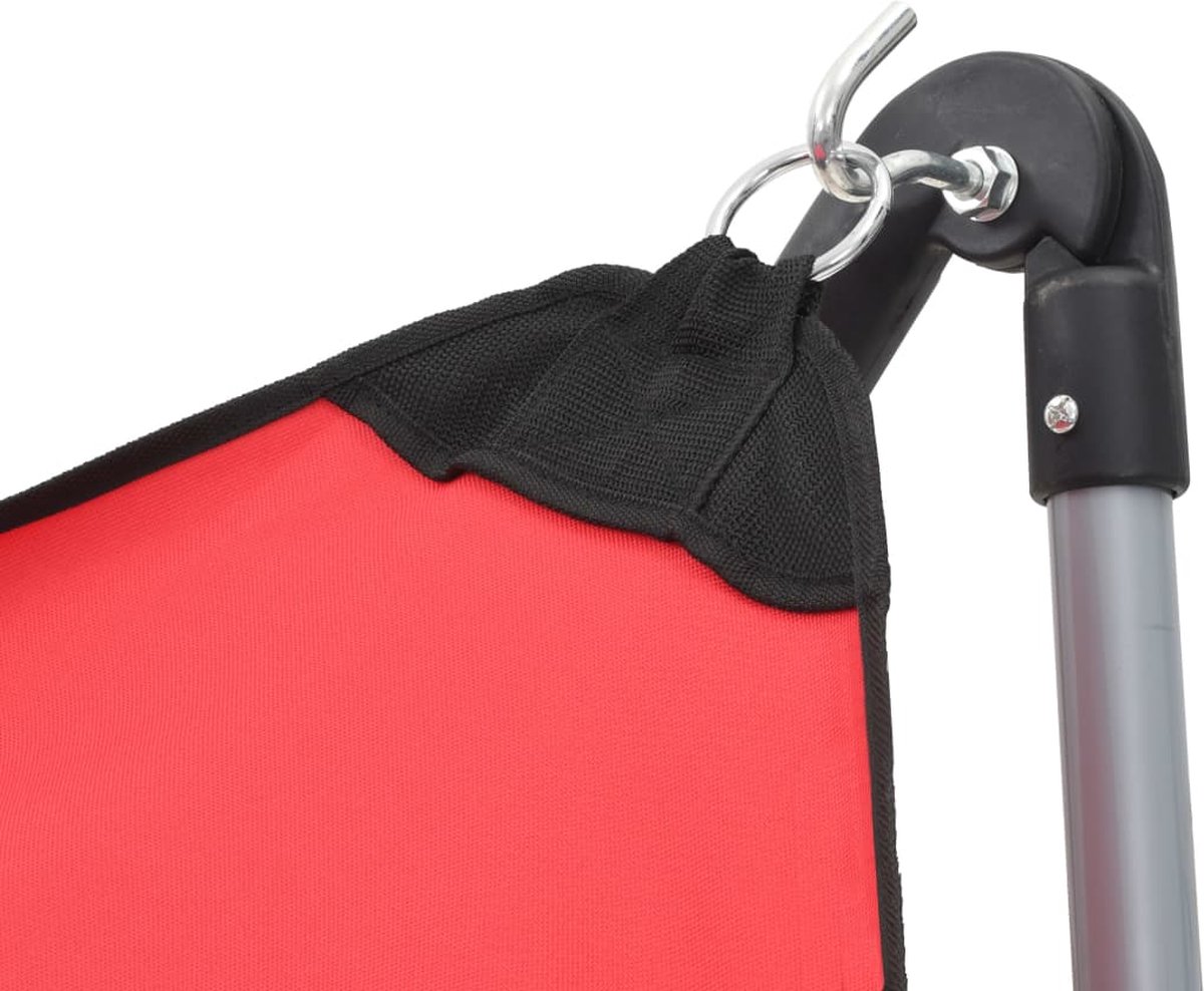 Vidaxl Hangmat Met Inklapbare Standaard - Rood