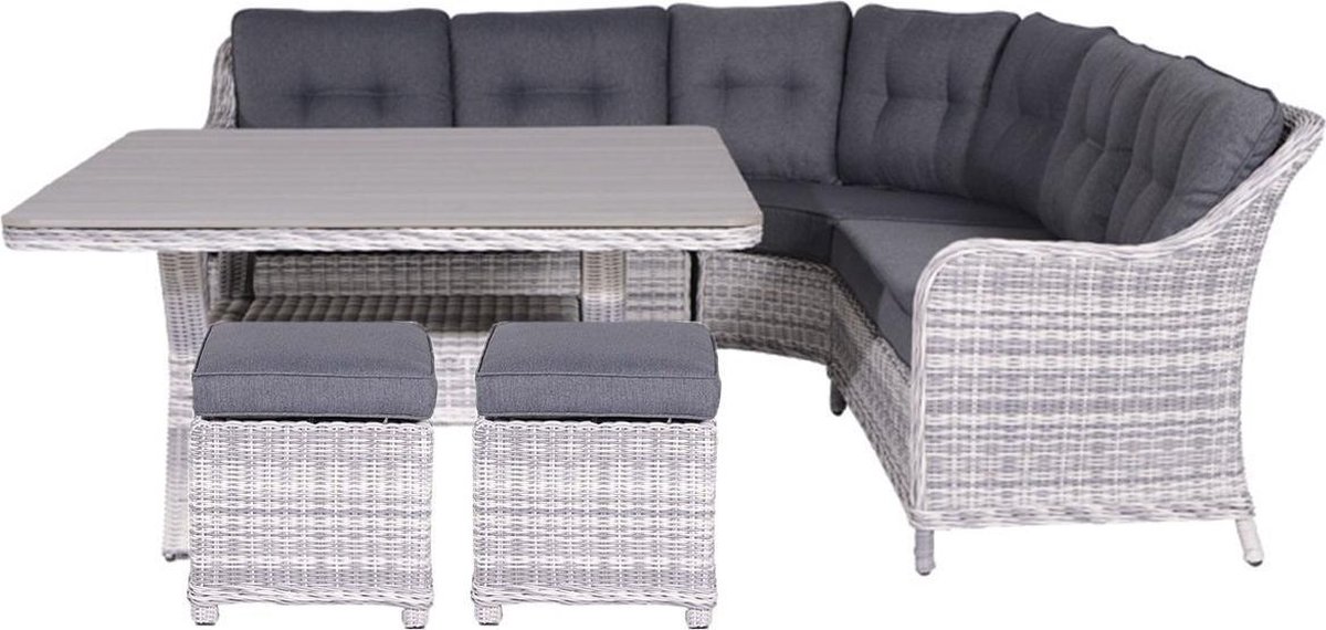 Garden Impressions Nova Lounge Dining Set 6-delig - - Grijs