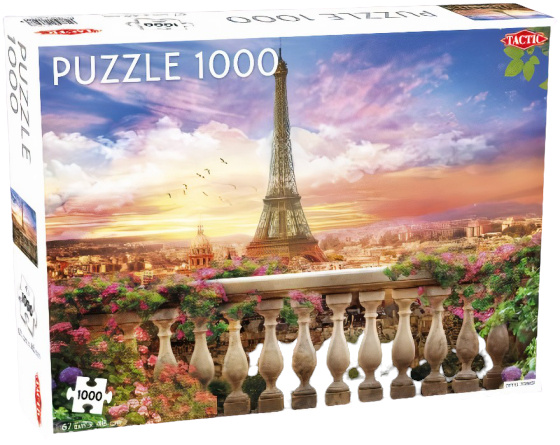 Tactic legpuzzel Eiffel Toren in Parijs 67 x 48 cm 1000 stukjes