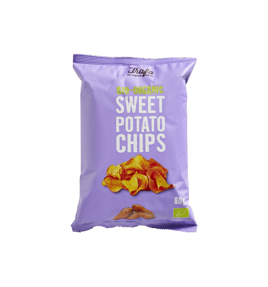 Trafo Chips zoete aardappel 80 gram