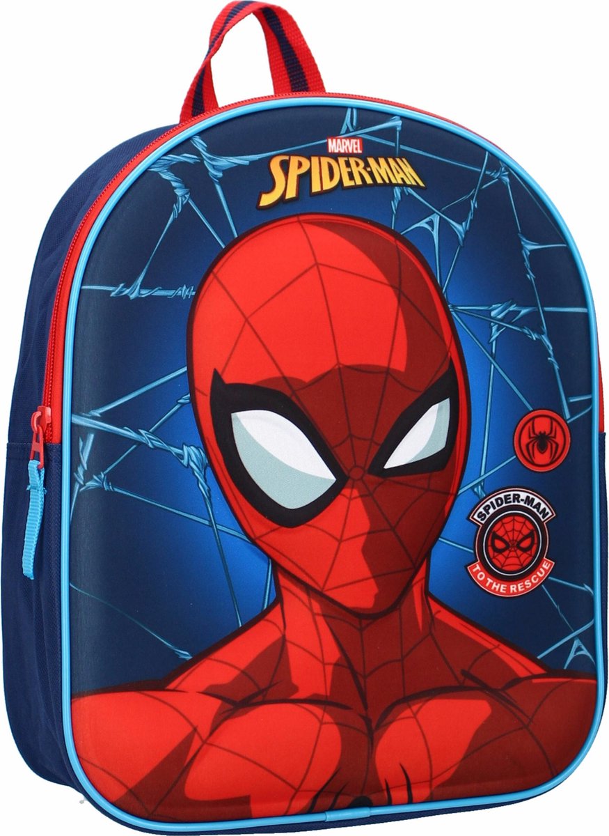 Vadobag rugzak Spider Man jongens 32 x 26 x 11 cm - Blauw