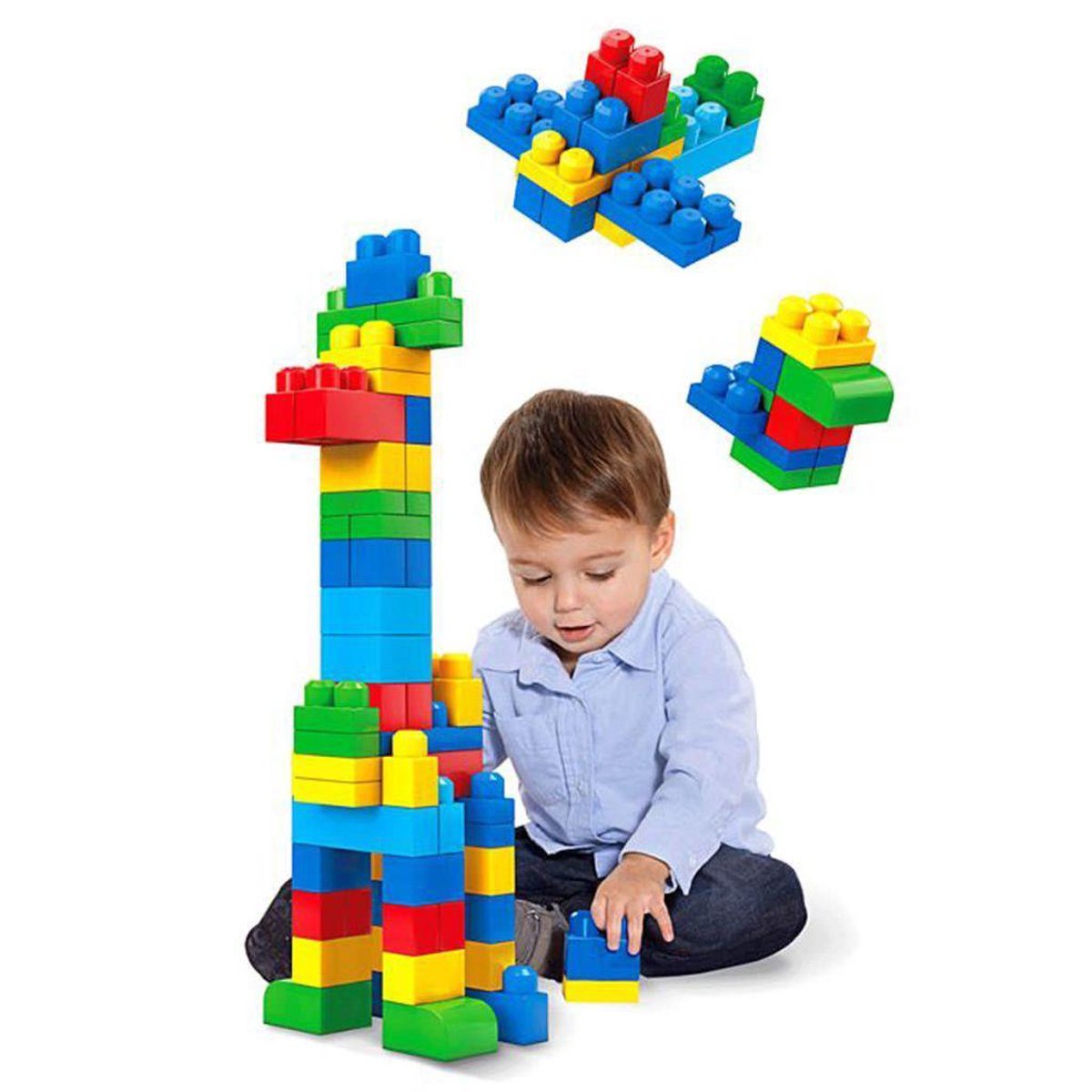Mattel Mega Bloks blokken First Builders jongens 60 delig