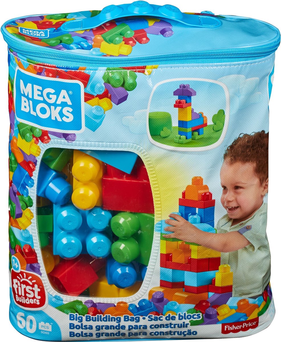 Mattel Mega Bloks blokken First Builders jongens 60 delig
