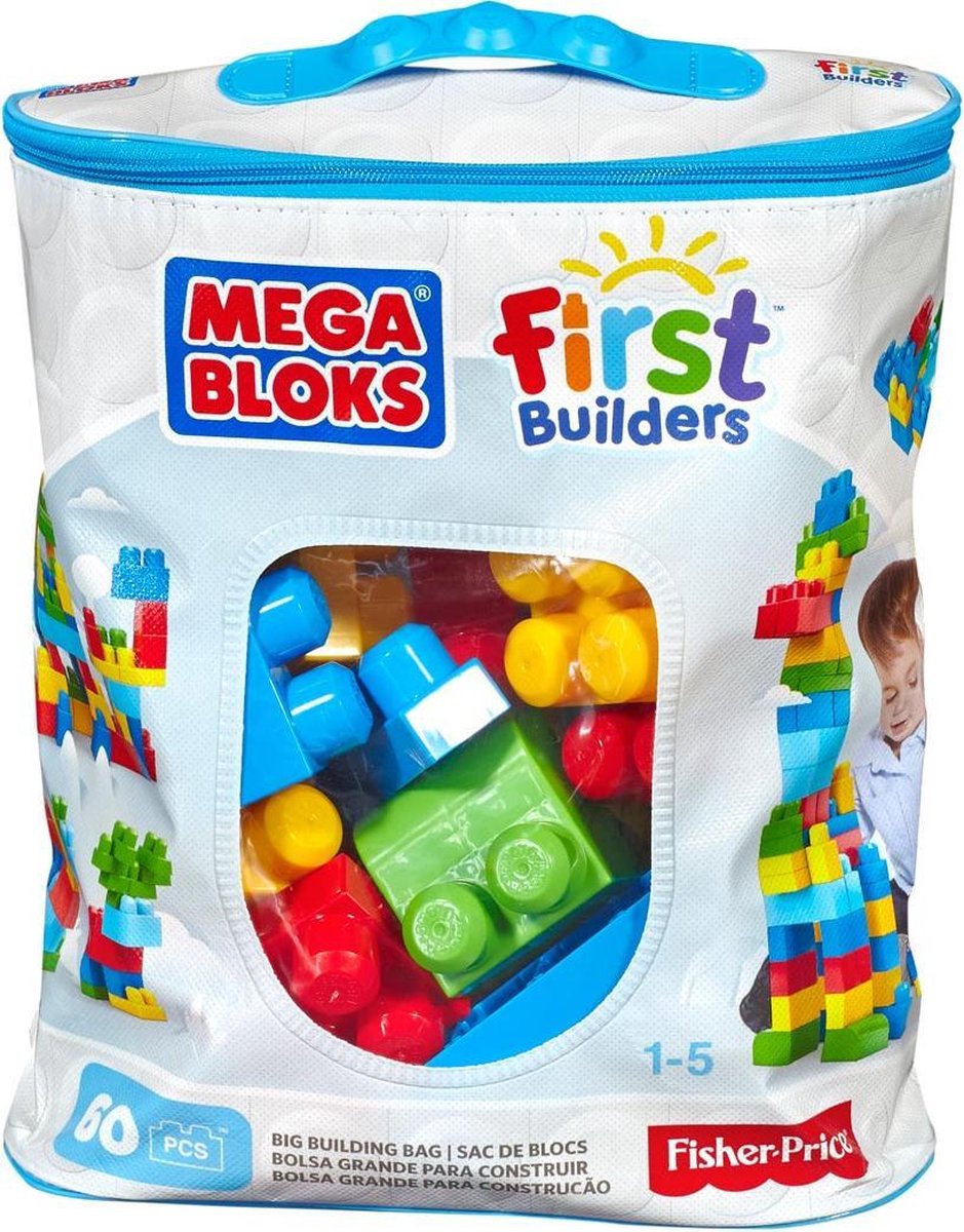 Mattel Mega Bloks blokken First Builders jongens 60 delig