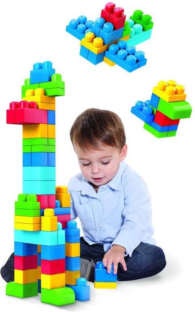 Mattel Mega Bloks blokken First Builders jongens 60 delig