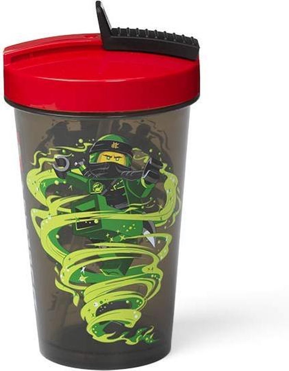 Lego drinkbeker met rietje Ninjago/rood - Groen