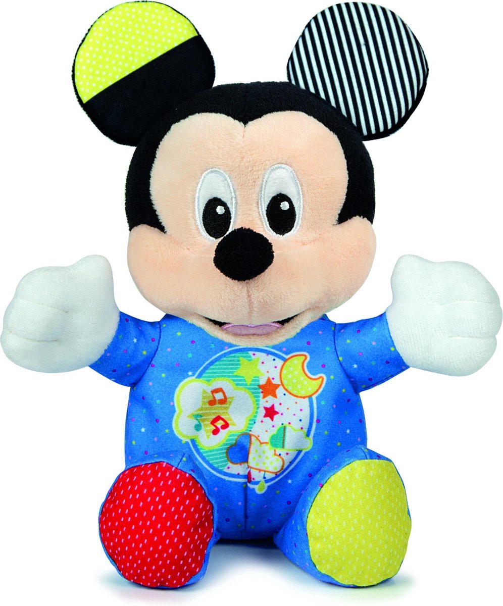 Clementoni knuffel met muziek en licht Mickey Mouse - Blauw