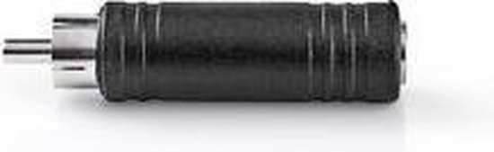 Nedis CAGP24933BK mono audioadapter RCA male - 6.35mm female (set van 10) - Zwart