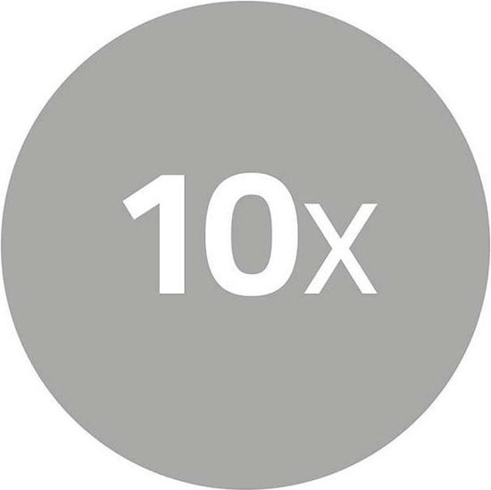 Nedis CAGP24933BK mono audioadapter RCA male - 6.35mm female (set van 10) - Zwart