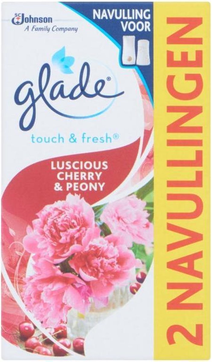 Glade Touch en Fresh Cherry en Peony Navulling Duo