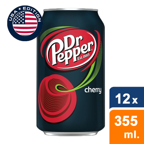 Dr. Pepper Cherry (USA blikken) - 12 x 355ml