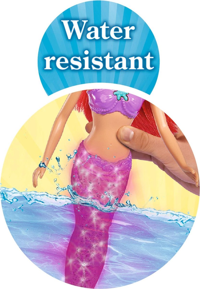 Simba pop Steffi Love Zeemeermin met licht 34 cm