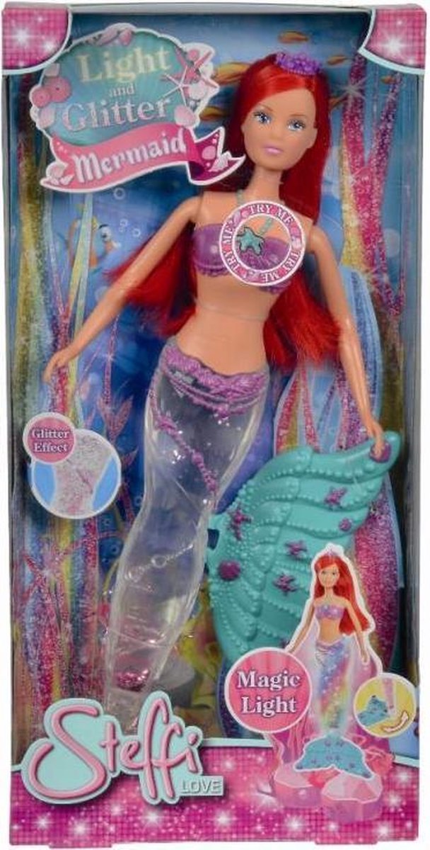 Simba pop Steffi Love Zeemeermin met licht 34 cm