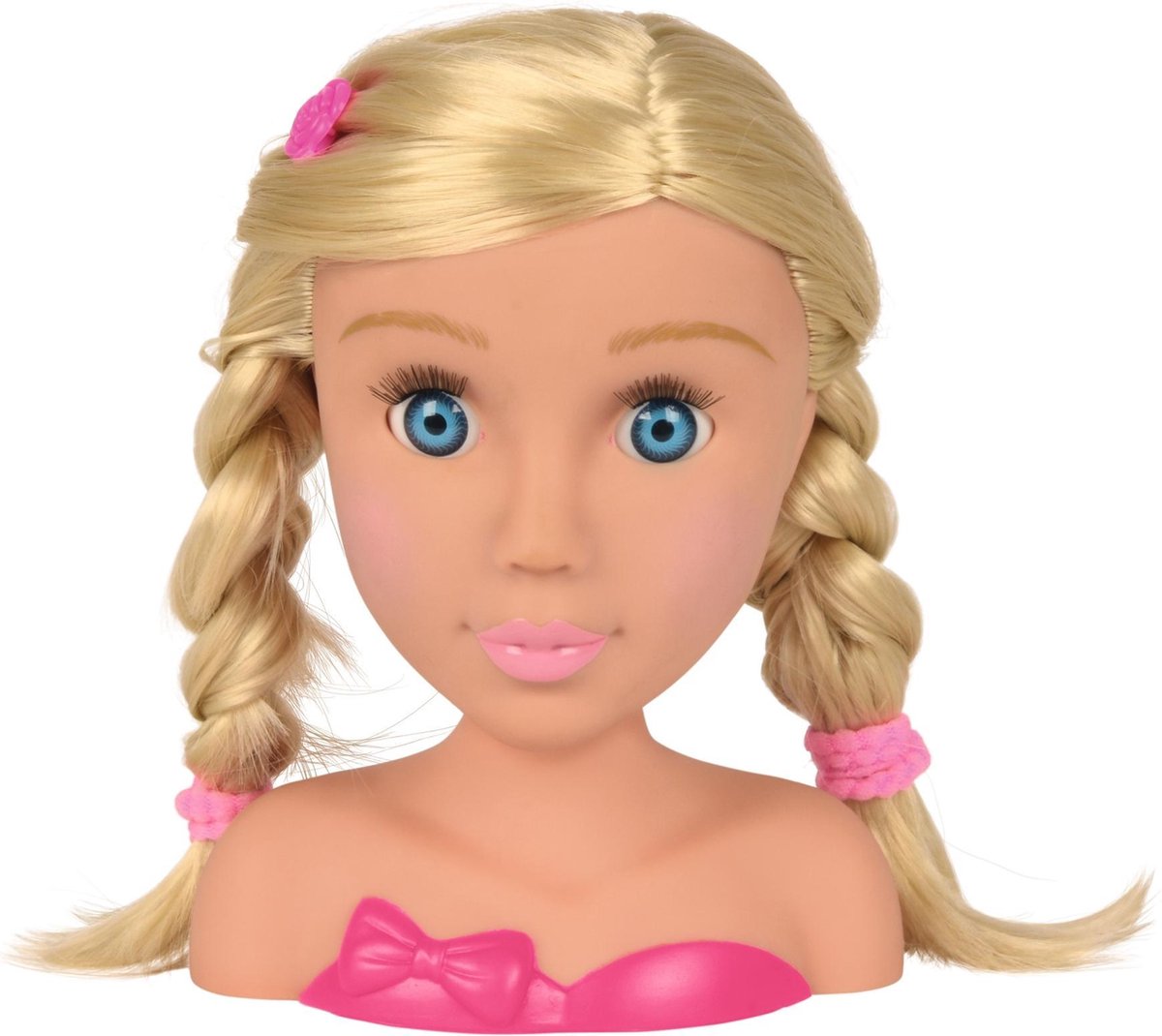 Simba kaphoofd My Girl 18 cm blond haar 11 delig - Roze