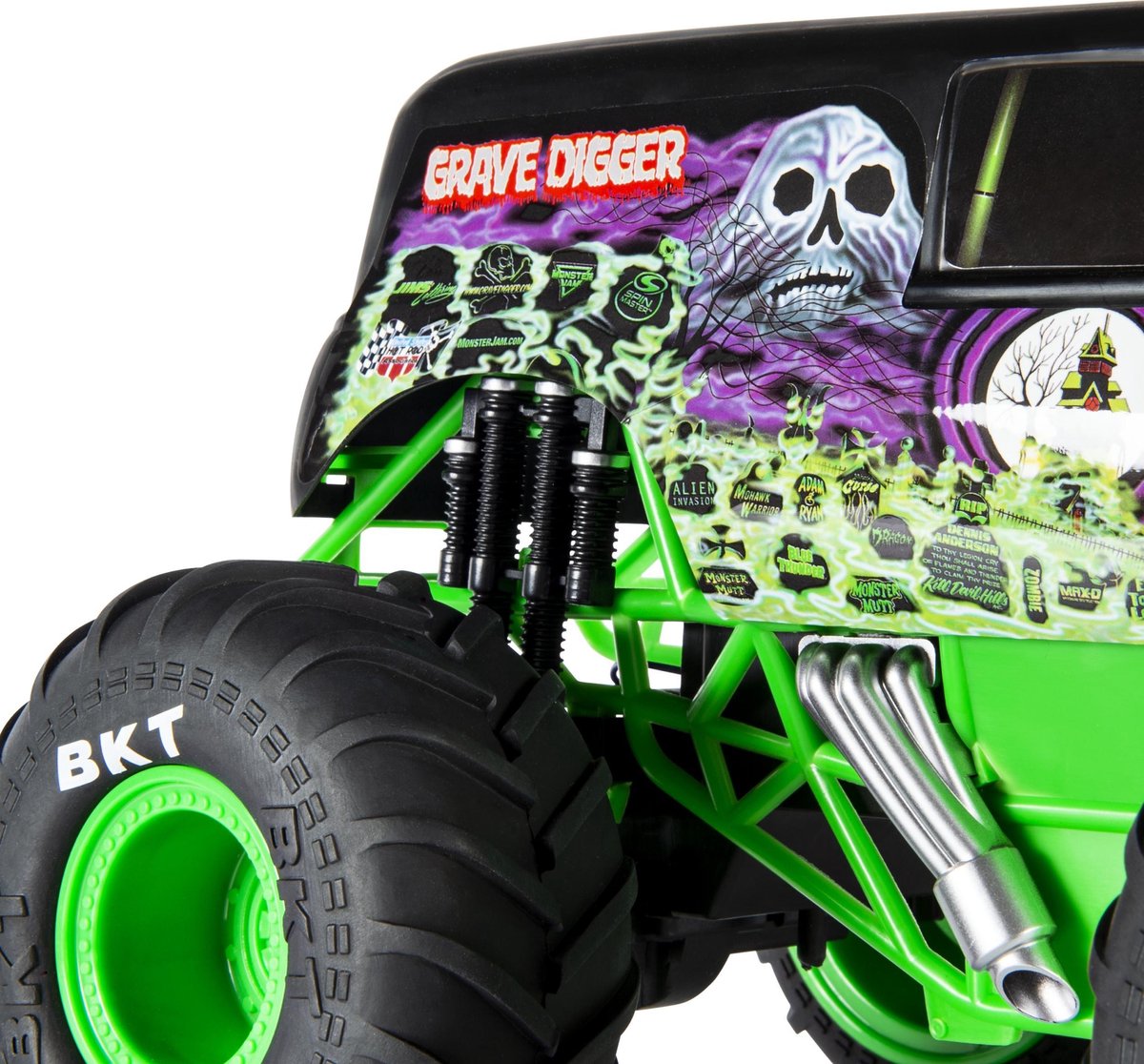 Monster Jam monstertruck Gravedigger RC 1:15/ - Zwart