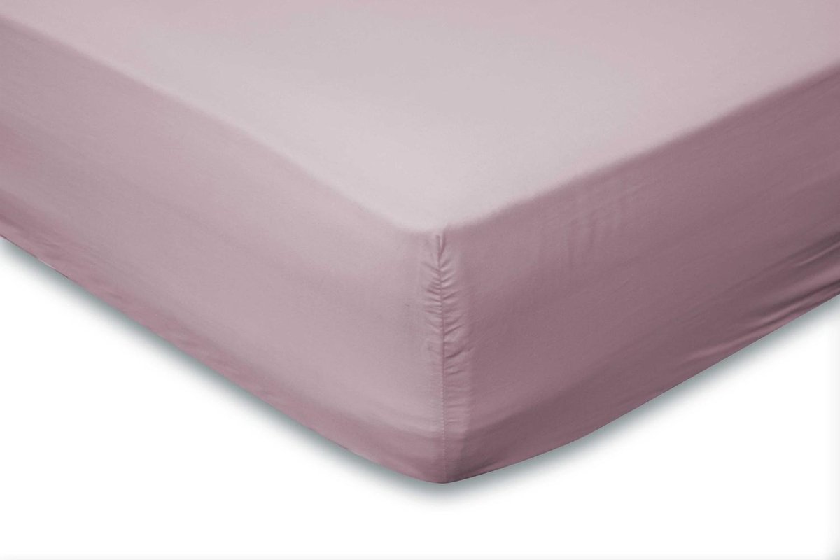 Elegance Hoeslaken Katoen Perkal 35cm Hoekhoogte - 120x200cm - Roze