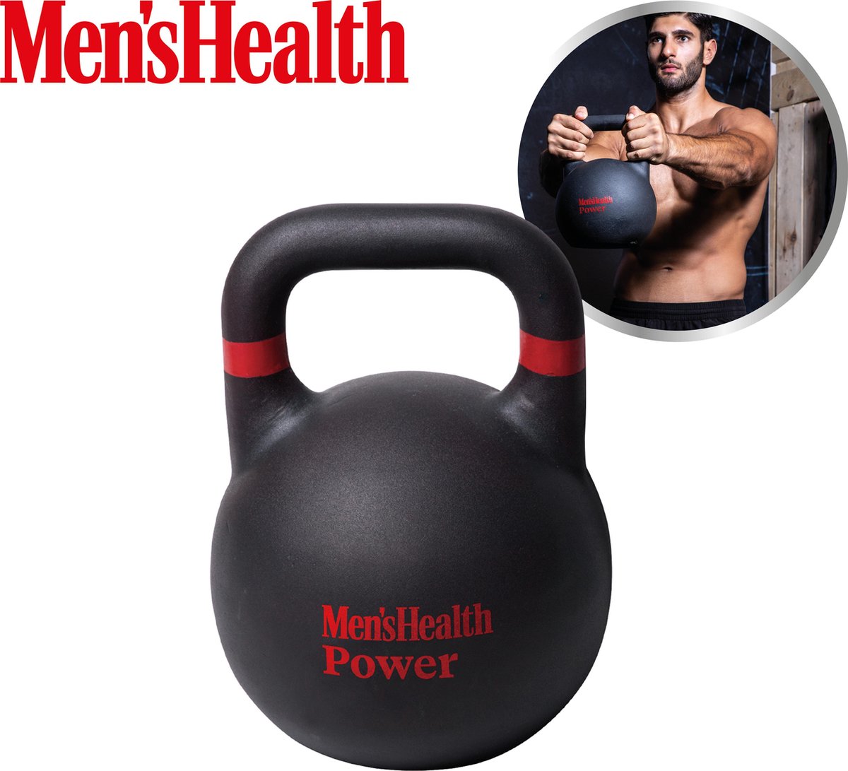 Men's Health - Pro Style Kettlebell - 10kg - Rood