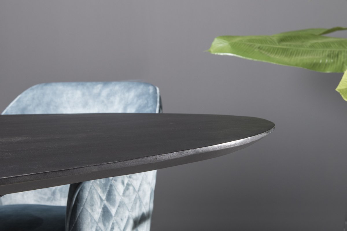 Livingfurn - Eettafel - Oslo Acasia Black Oval 240 Cm - Zwart