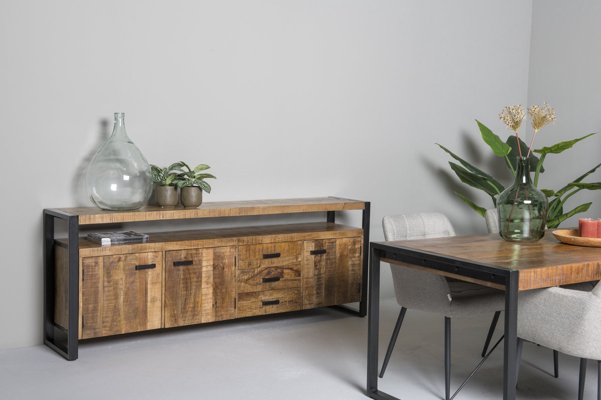 Livingfurn - Dressoir - Nairobi 210cm - Bruin