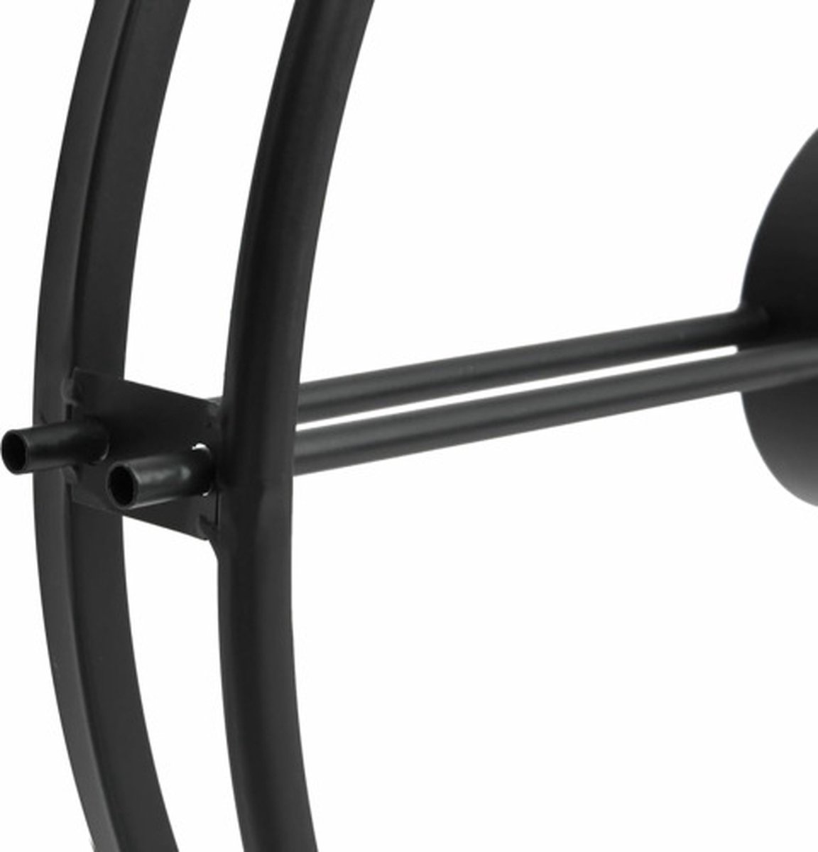 Vidaxl Wandklok 52 Cm Ijzer - Zwart