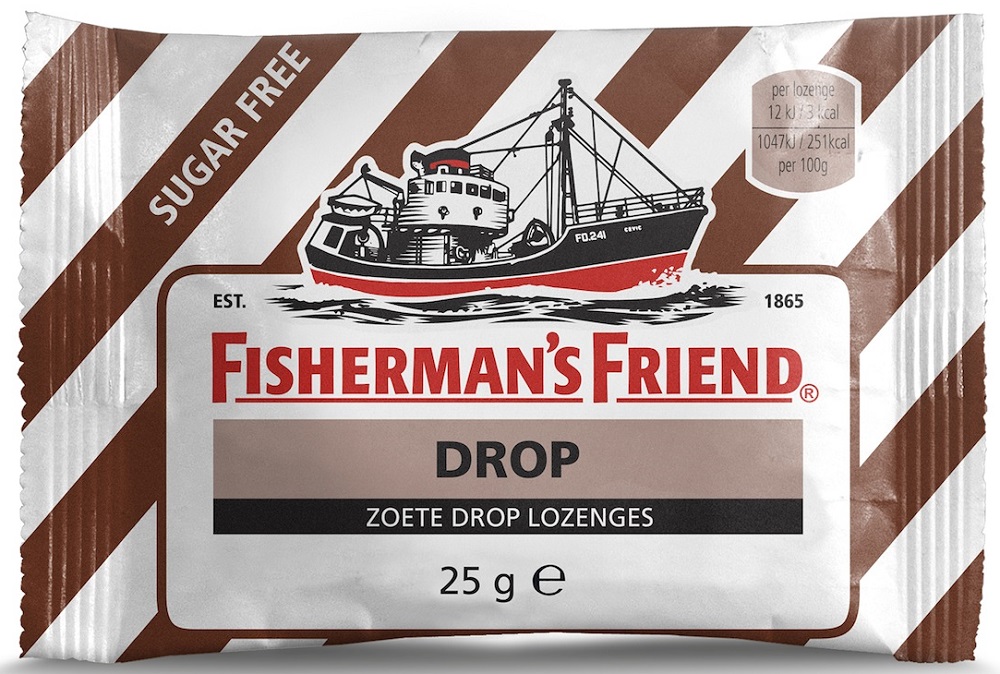 Fisherman's Friend Fishermans Friend Drop Zoete Drop Lozenges Suikervrij Bruin/ - Wit