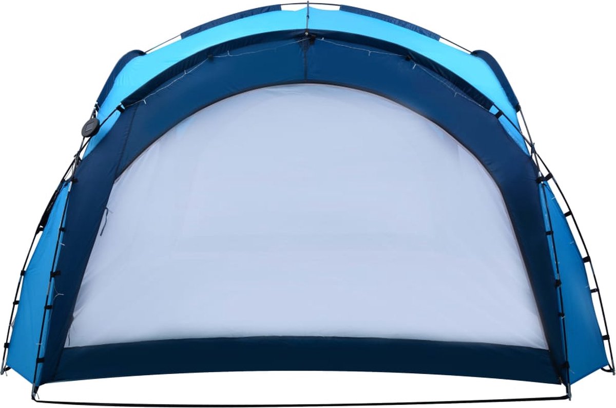 Vidaxl Partytent Met Led En 4 Zijwanden 3,6x3,6x2,3 M - Blauw