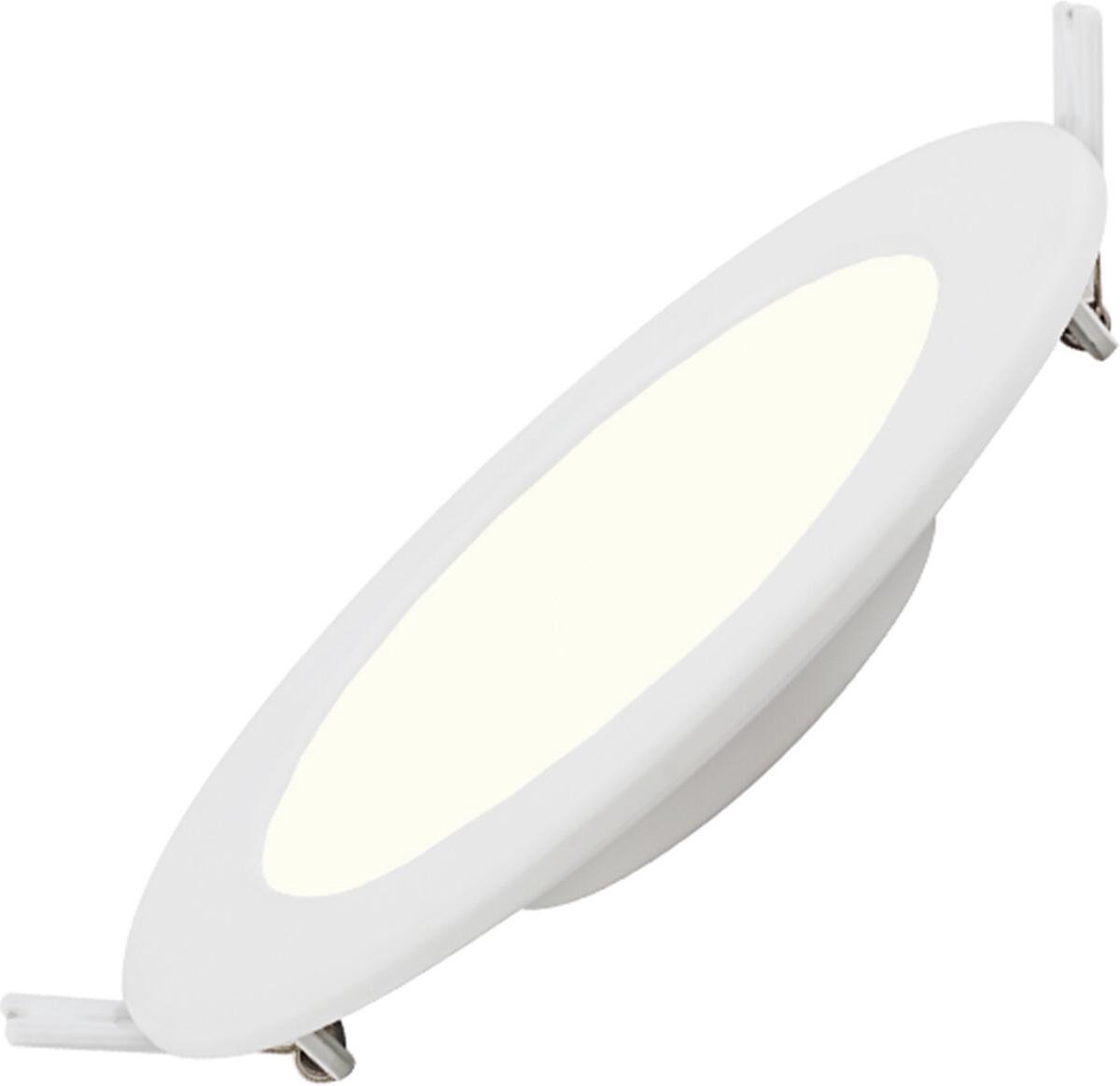 BES LED Led Downlight Slim Pro - Aigi - Inbouw Rond 6w - Natuurlijk 4000k - Mat - Kunststof - Ø115mm - Wit