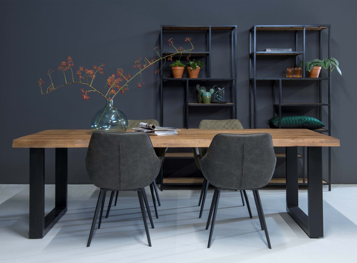 Brix - Eettafel - Sturdy Tree Top U 200 Cm - Zwart