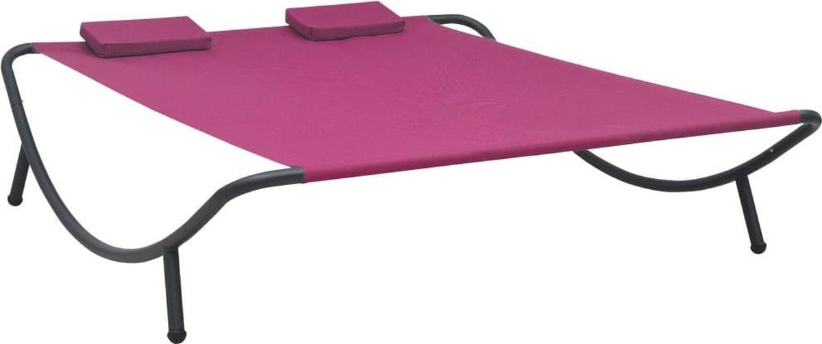 Vidaxl Loungebed Stof - Rosa