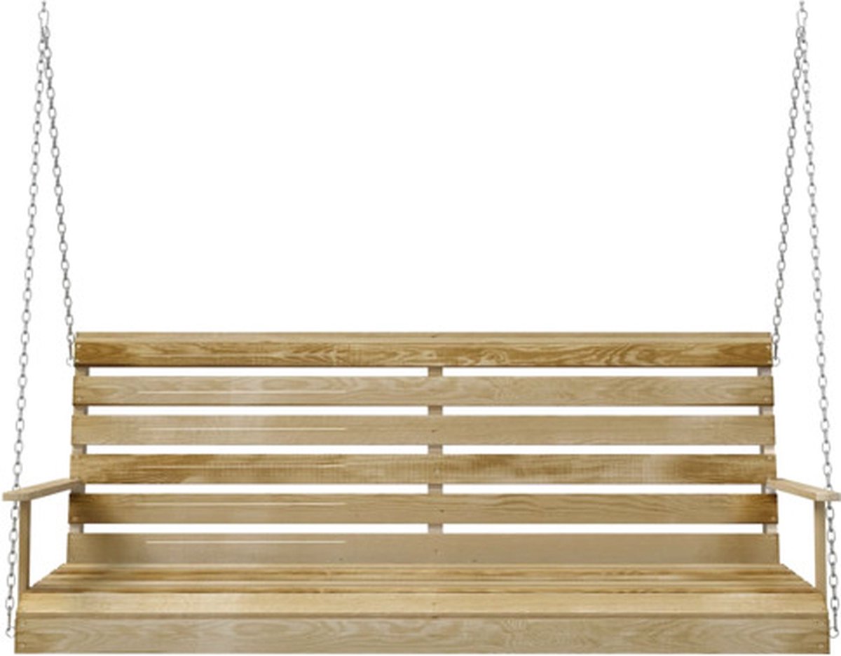 Vidaxl Schommelbank 155x65x60 Cm Geïmpregneerd Grenenhout - Bruin