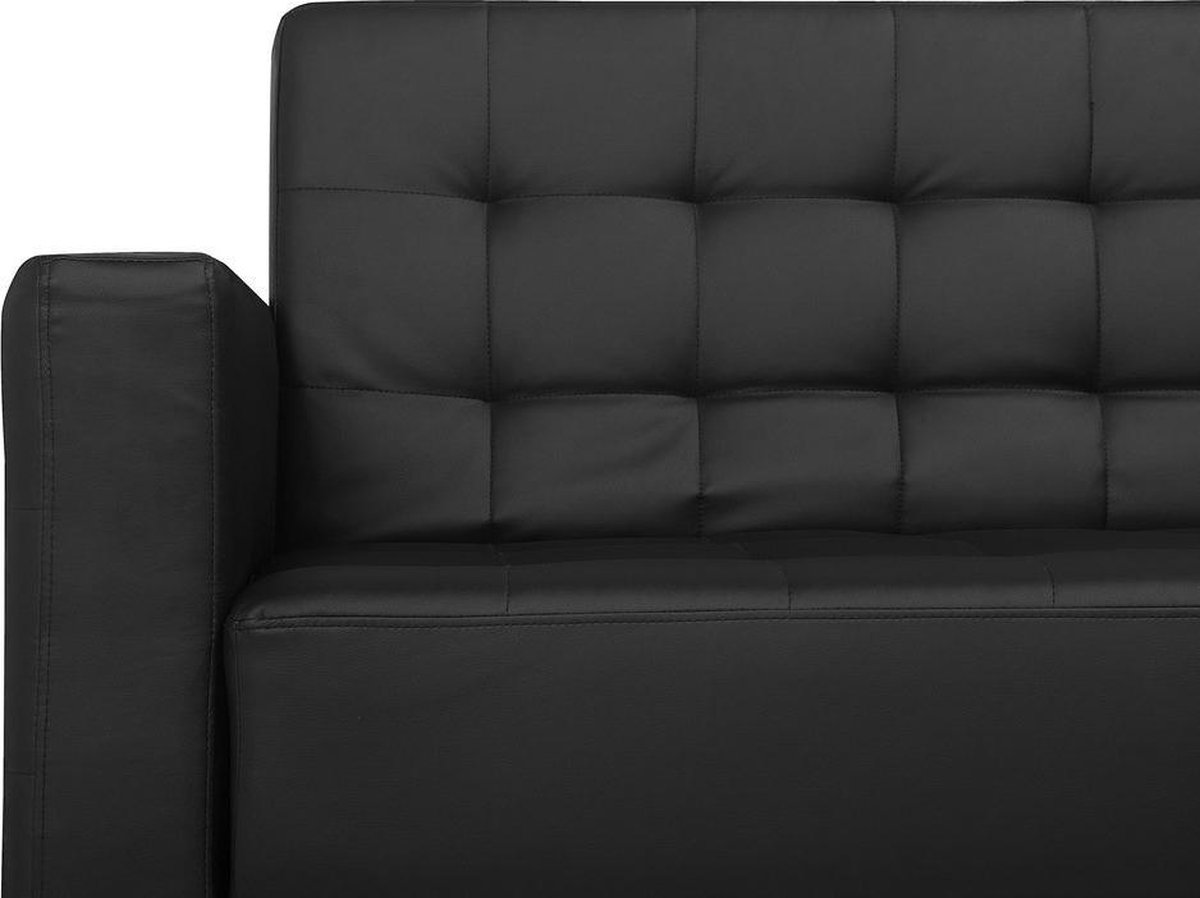 Beliani Aberdeen Kunstleer 168 X 267 Cm - Zwart