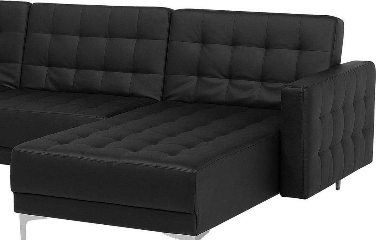 Beliani Aberdeen Kunstleer 168 X 267 Cm - Zwart