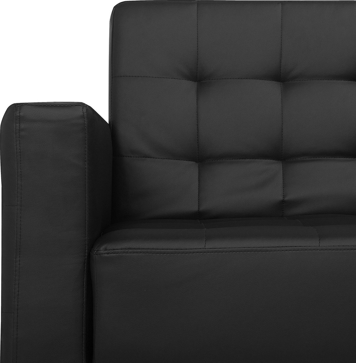 Beliani Aberdeen Kunstleer 168 X 267 Cm - Zwart