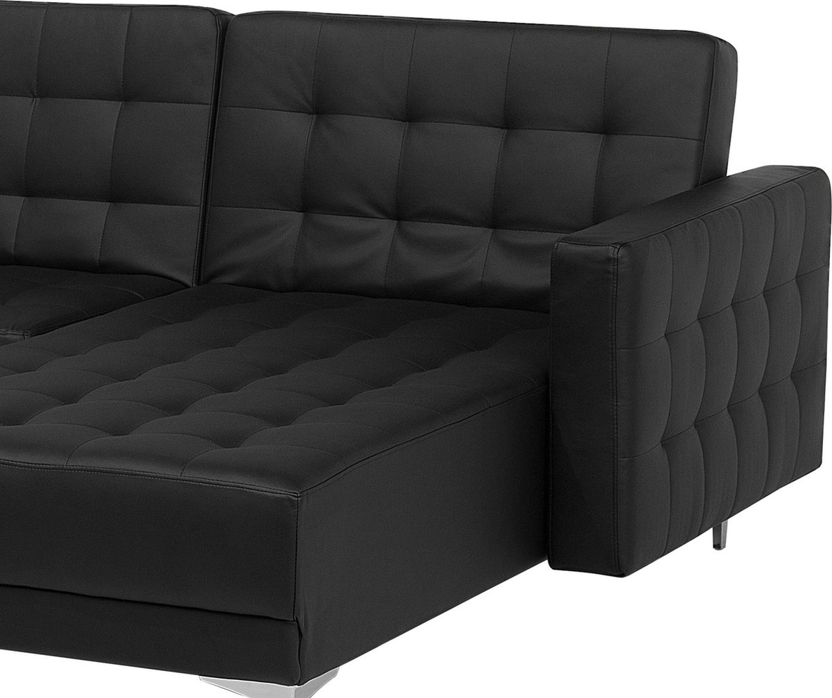 Beliani Aberdeen Kunstleer 168 X 267 Cm - Zwart