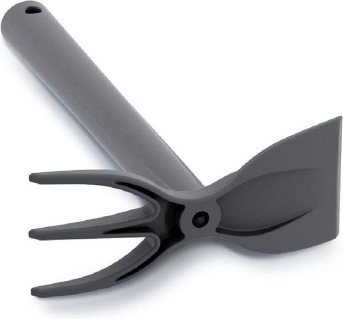 Set Van Eene Kunststof Hark/schoffel En Tuinschep 29 Cm - Zwart