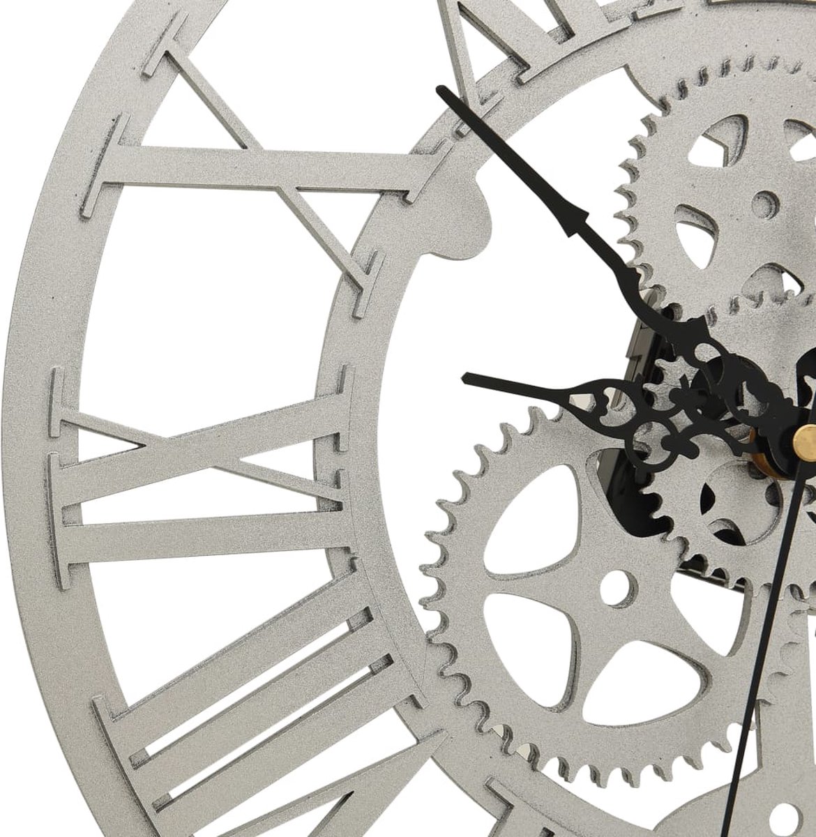 Vidaxl Wandklok 30 Cm Acryl Zilverkleurig - Silver