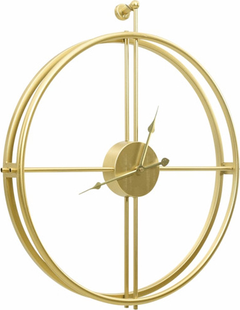 Vidaxl Wandklok 52 Cm Ijzerkleurig - Goud