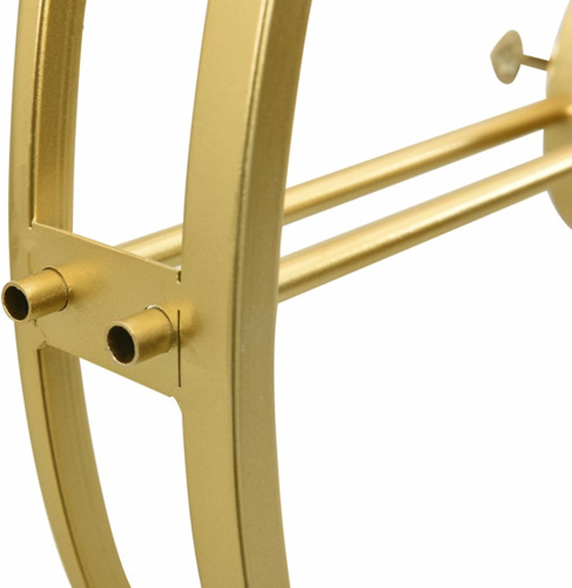 Vidaxl Wandklok 52 Cm Ijzerkleurig - Goud