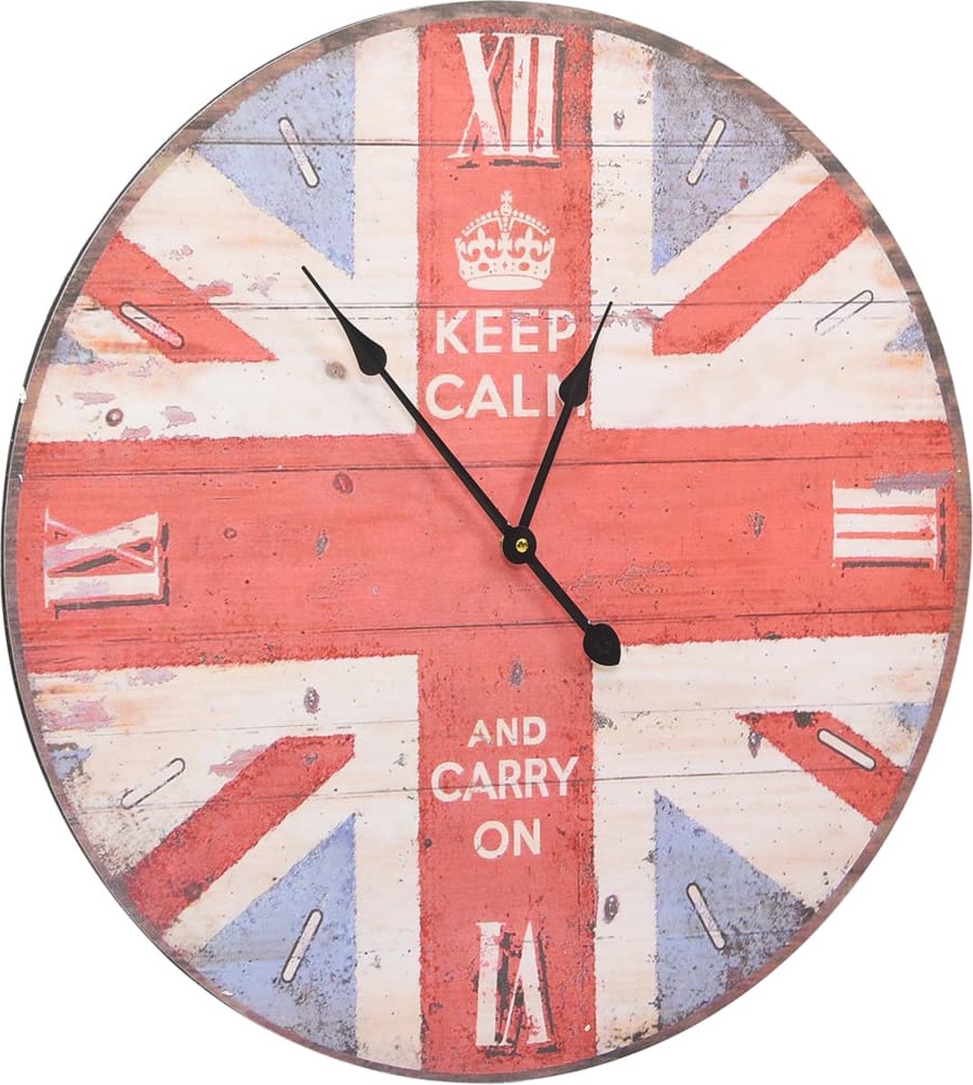 Vidaxl Wandklok Vintage Stijl 60 Cm Uk