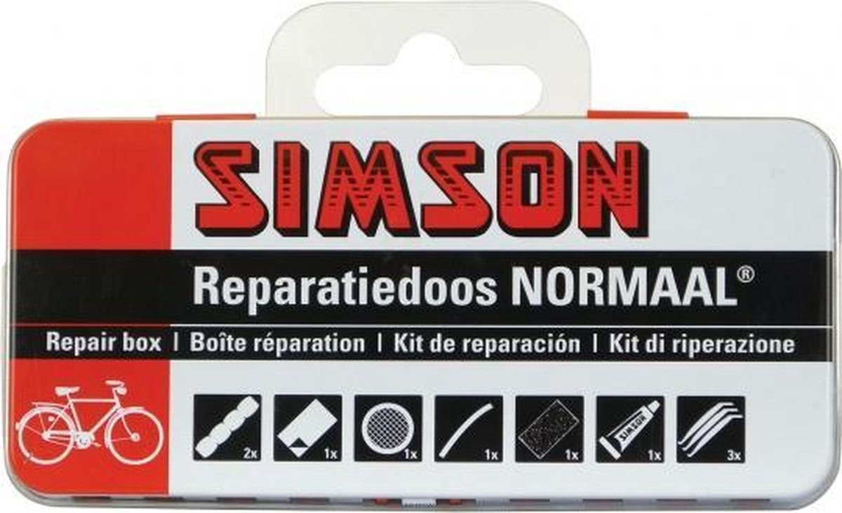 Dunlop Fietsbanden Repareer Set Compleet - Fietspomp En Reparatieset - Fiets Accessoires Pomp - Zwart