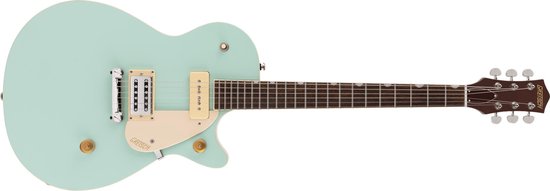 Gretsch G2215-P90 Streamliner Junior Jet Club Mint Metallic elektrische gitaar met Broad'Tron en P90 elementen