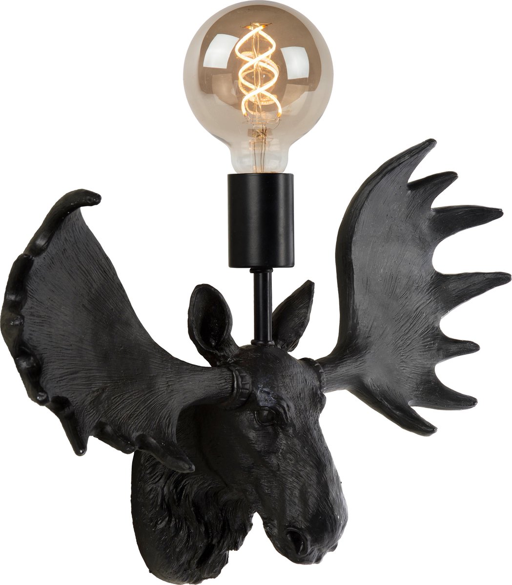 Lucide Moose Wandlamp E27/40w - Zwart